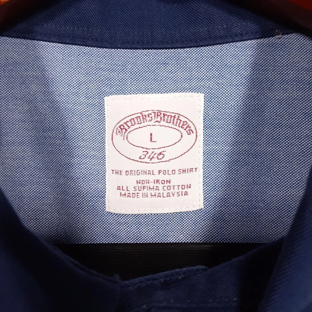 Brooks Brothers 346 Mens Duo Tone Short Sleeve Button Shirt Sz.Large/Light Blue - Picture 2 of 8
